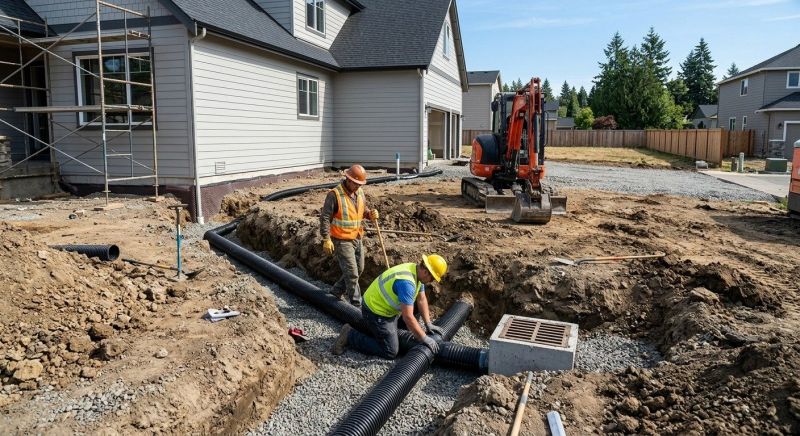 Exterior Drainage Installation in Tuscaloosa, AL
